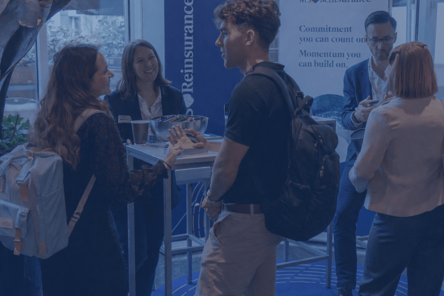 Students at career fair