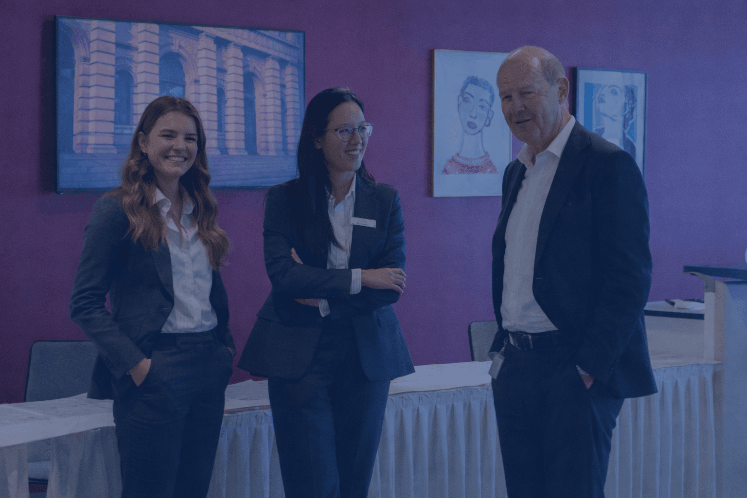 Students at career fair