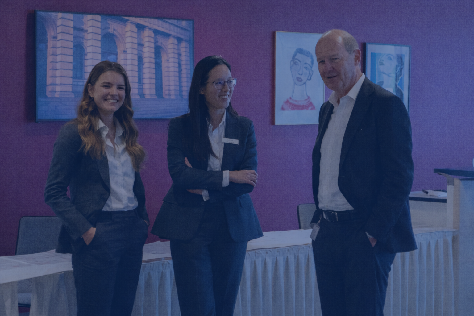 Students at career fair